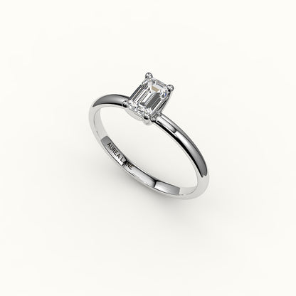 Classic Emerald Cut Solitaire Ring Setting
