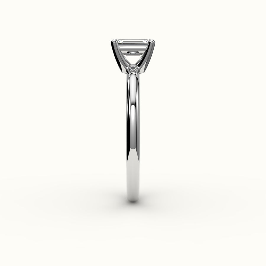 Classic Emerald Cut Solitaire Ring Setting