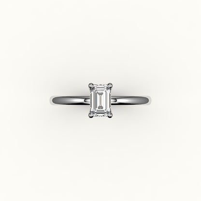 Classic Emerald Cut Solitaire Ring Setting
