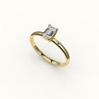 Classic Emerald Cut Solitaire Ring Setting