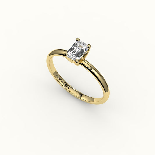 Classic Emerald Cut Solitaire Ring Setting