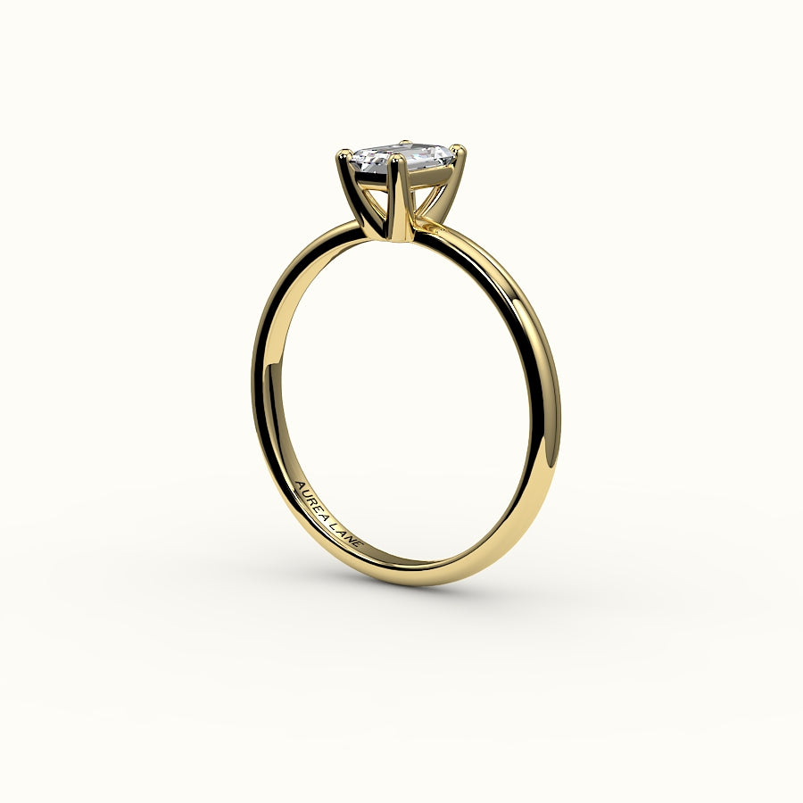 Classic Emerald Cut Solitaire Ring Setting
