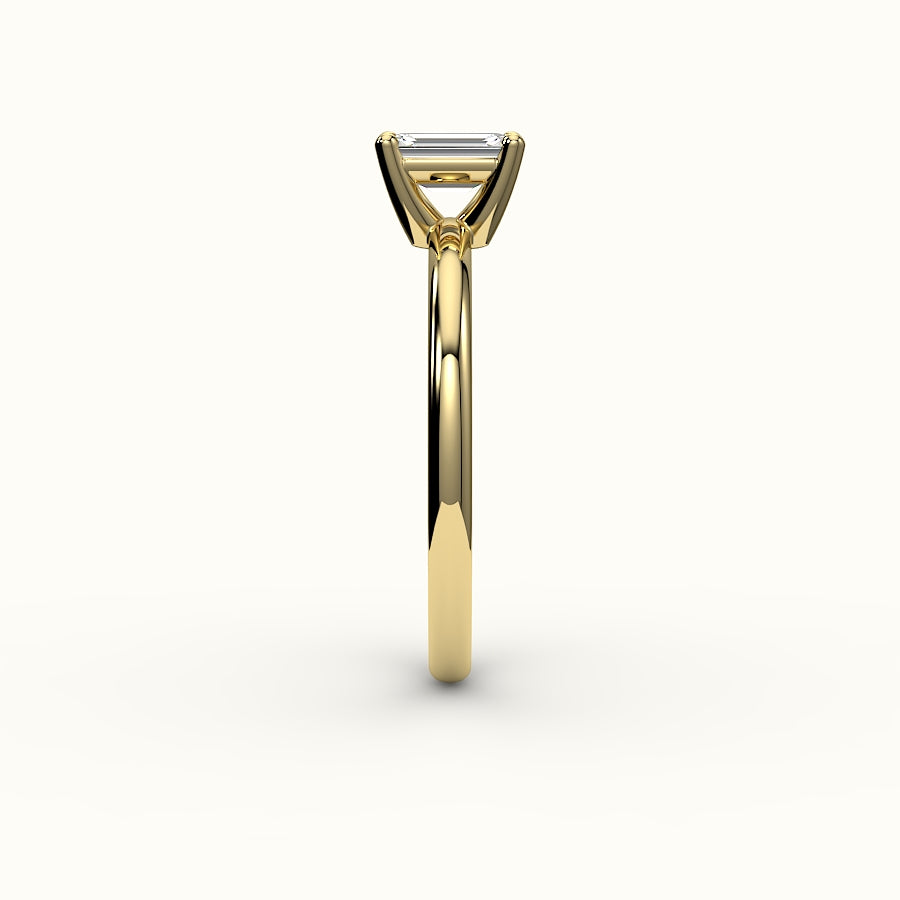 Classic Emerald Cut Solitaire Ring Setting