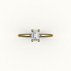 Classic Emerald Cut Solitaire Ring Setting