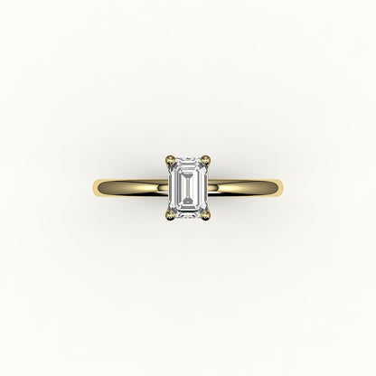 Classic Emerald Cut Solitaire Ring Setting