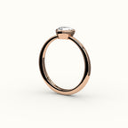 Heart Cut Bezel Ring Setting