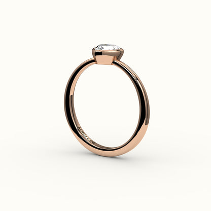 Heart Cut Bezel Ring Setting