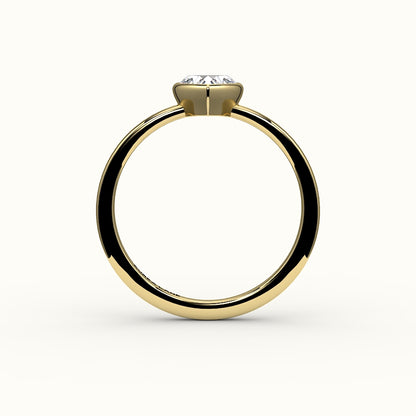 Heart Cut Bezel Ring Setting