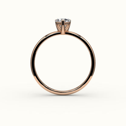 Heart Cut Solitaire Ring Setting
