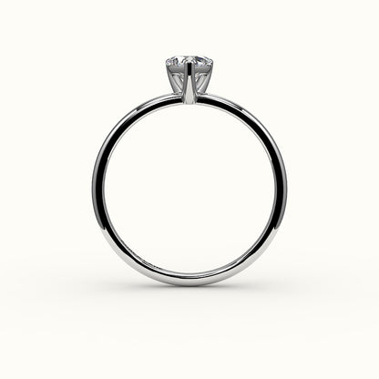 Heart Cut Solitaire Ring Setting