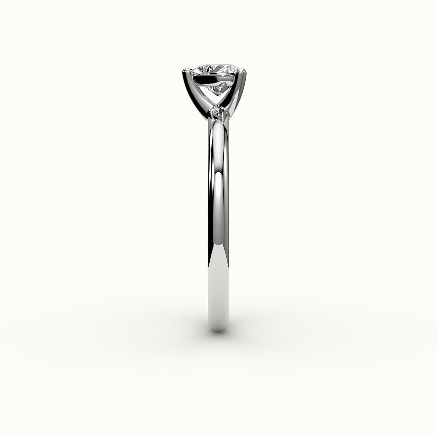 Heart Cut Solitaire Ring Setting