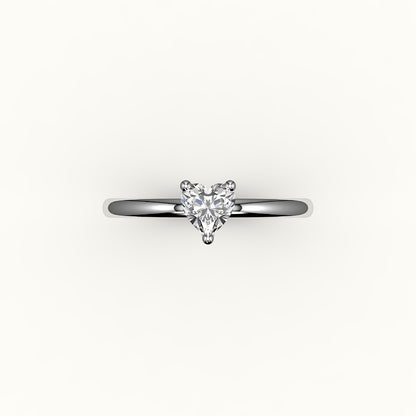 Heart Cut Solitaire Ring Setting
