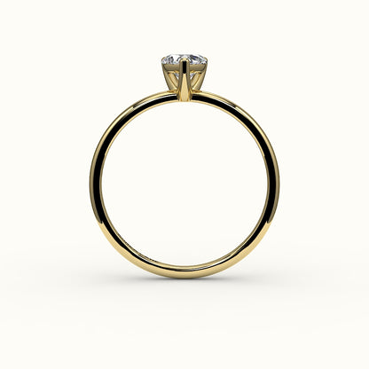 Heart Cut Solitaire Ring Setting
