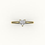Heart Cut Solitaire Ring Setting