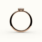 Classic Hexagon Cut Bezel Ring Setting