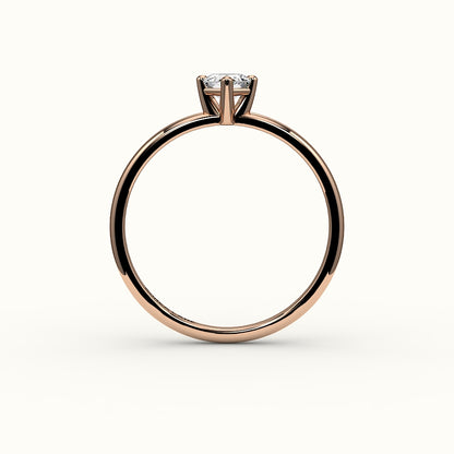Classic Hexagon Cut Solitaire Ring Setting