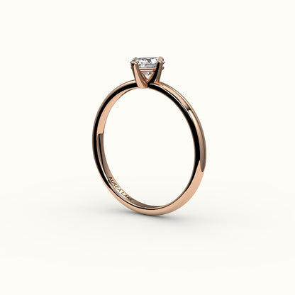 Classic Hexagon Cut Solitaire Ring Setting
