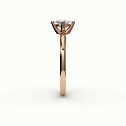 Classic Hexagon Cut Solitaire Ring Setting