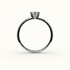 Classic Hexagon Cut Solitaire Ring Setting