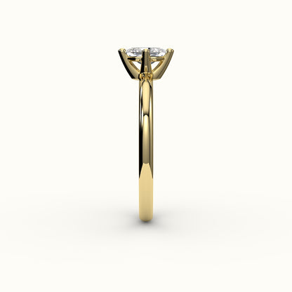 Classic Hexagon Cut Solitaire Ring Setting