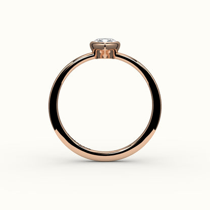 Classic Marquise Cut Bezel Ring Setting
