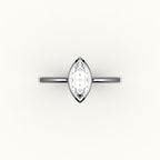 Classic Marquise Cut Bezel Ring Setting