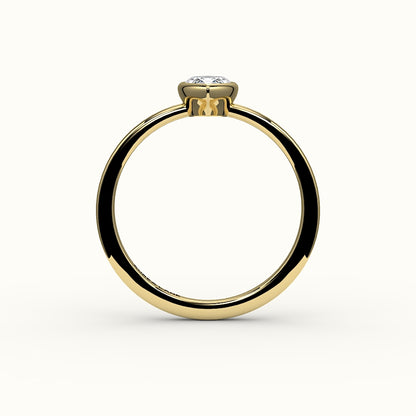 Classic Marquise Cut Bezel Ring Setting