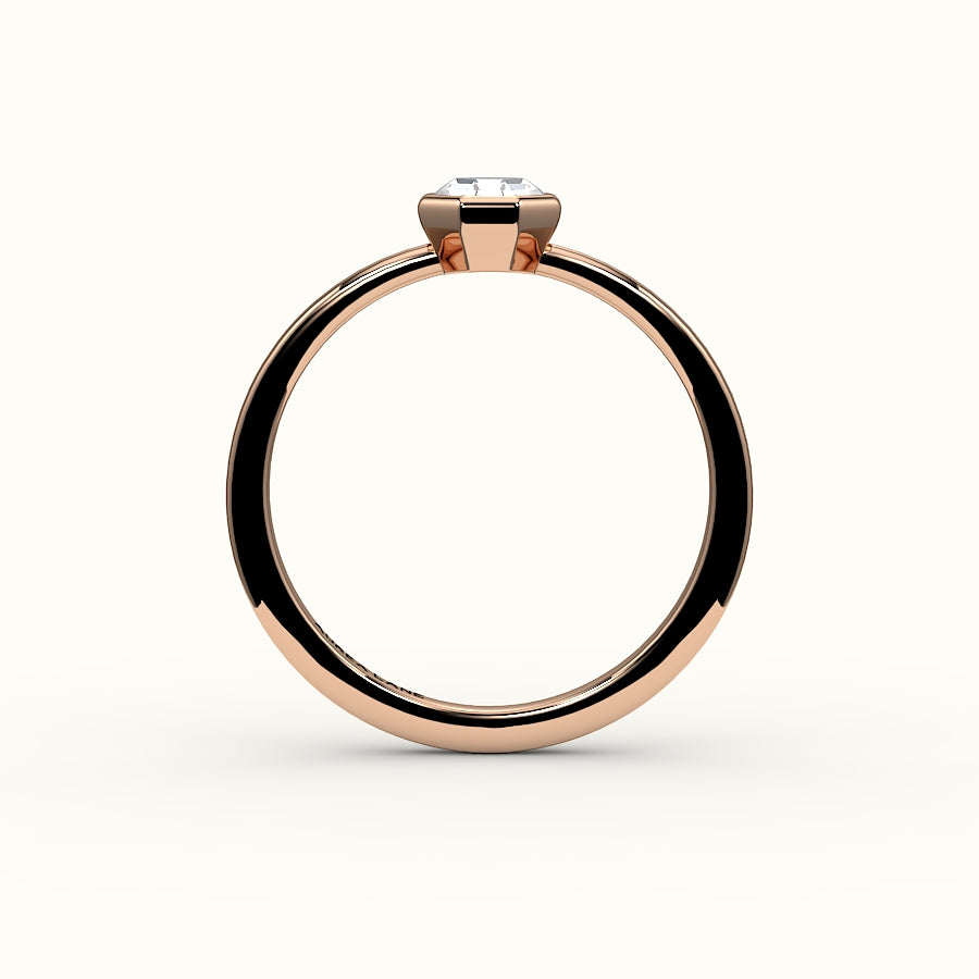 Classic Octagon Cut Bezel Ring Setting