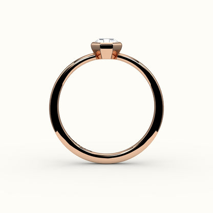 Classic Octagon Cut Bezel Ring Setting
