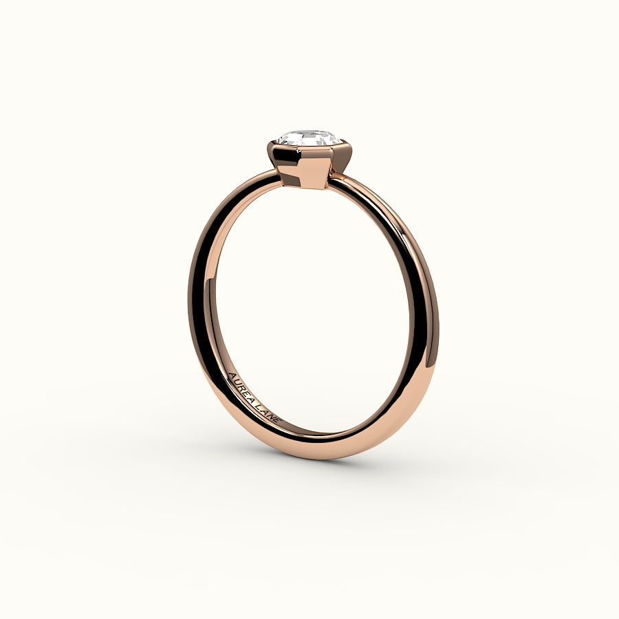 Classic Octagon Cut Bezel Ring Setting