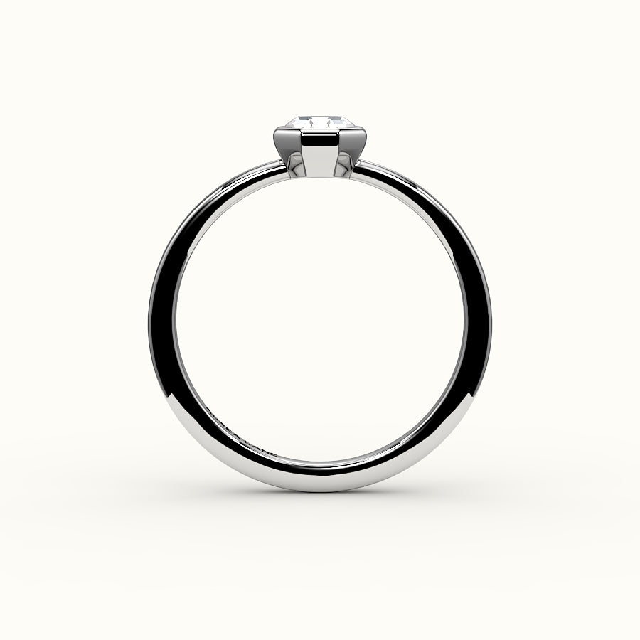 Classic Octagon Cut Bezel Ring Setting