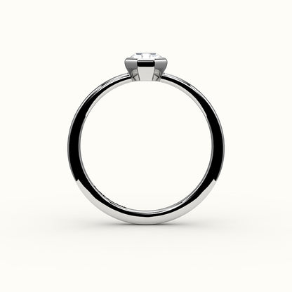 Classic Octagon Cut Bezel Ring Setting