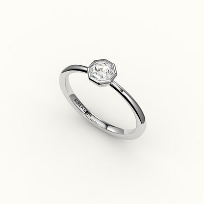 Classic Octagon Cut Bezel Ring Setting