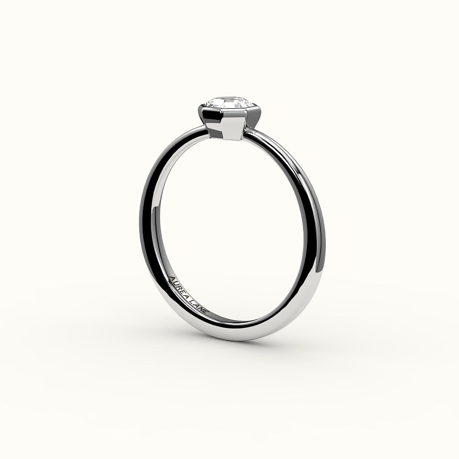 Classic Octagon Cut Bezel Ring Setting