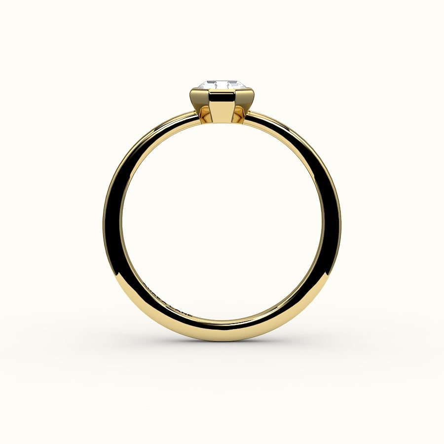 Classic Octagon Cut Bezel Ring Setting