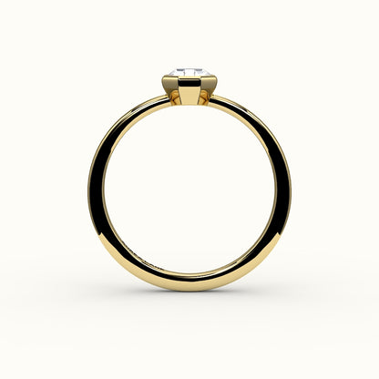 Classic Octagon Cut Bezel Ring Setting