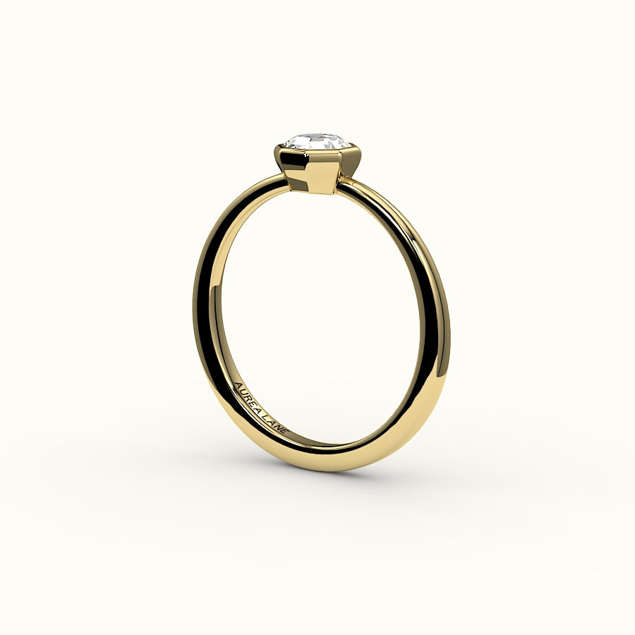 Classic Octagon Cut Bezel Ring Setting