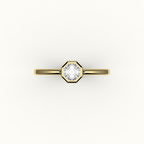 Classic Octagon Cut Bezel Ring Setting