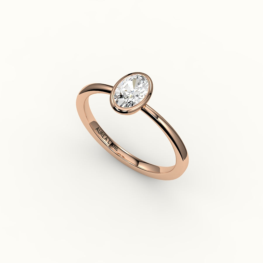 Classic Oval Bezel Ring Setting