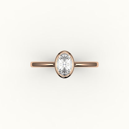 Classic Oval Bezel Ring Setting