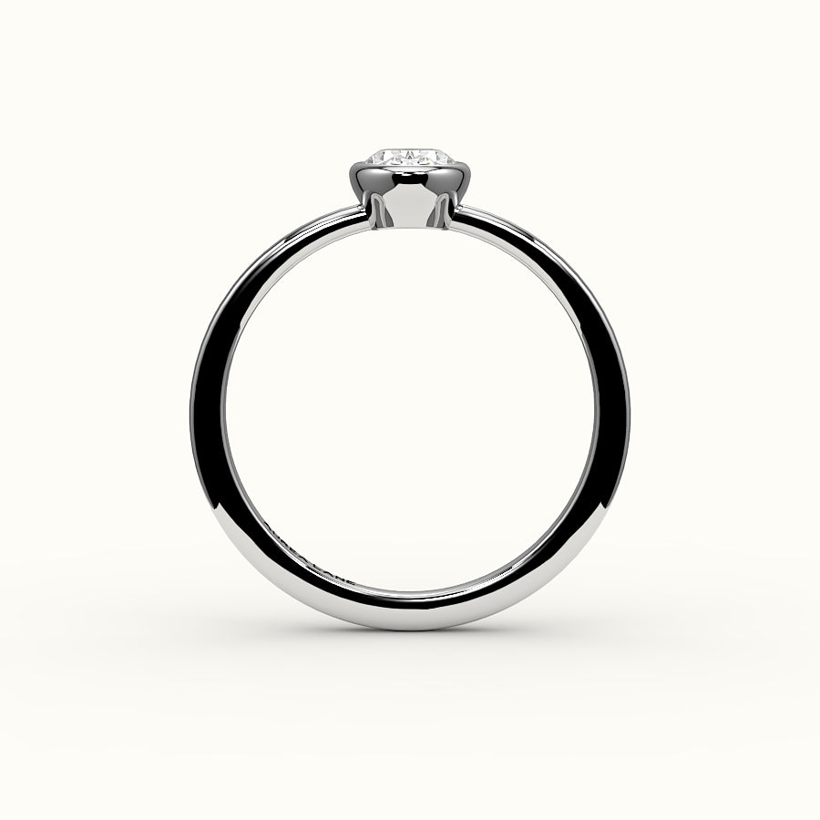 Classic Oval Bezel Ring Setting