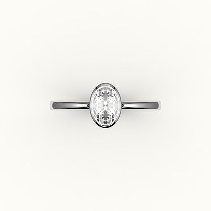Classic Oval Bezel Ring Setting