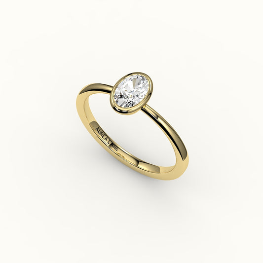 Classic Oval Bezel Ring Setting
