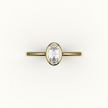 Classic Oval Bezel Ring Setting