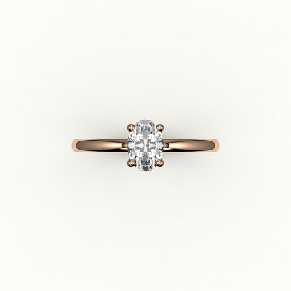 Classic Oval Solitaire Ring Setting