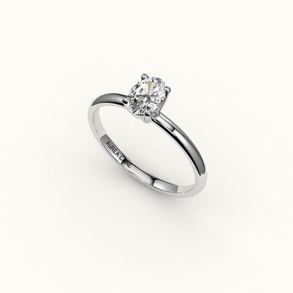 Classic Oval Solitaire Ring Setting