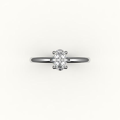 Classic Oval Solitaire Ring Setting