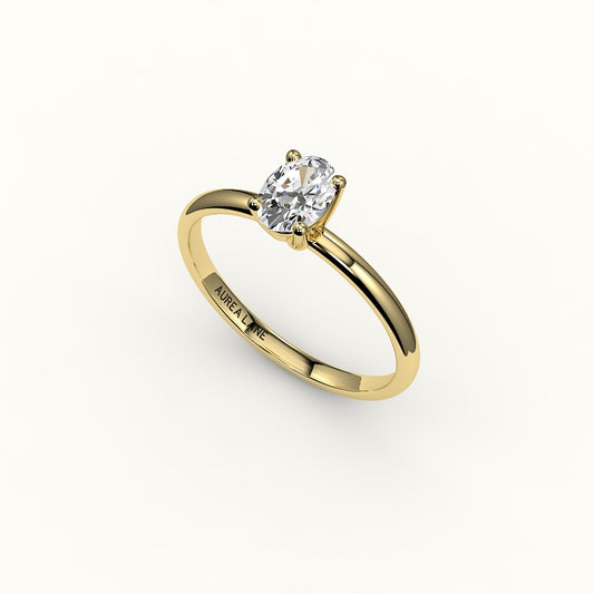 Classic Oval Solitaire Ring Setting