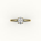 Classic Oval Solitaire Ring Setting