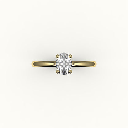 Classic Oval Solitaire Ring Setting